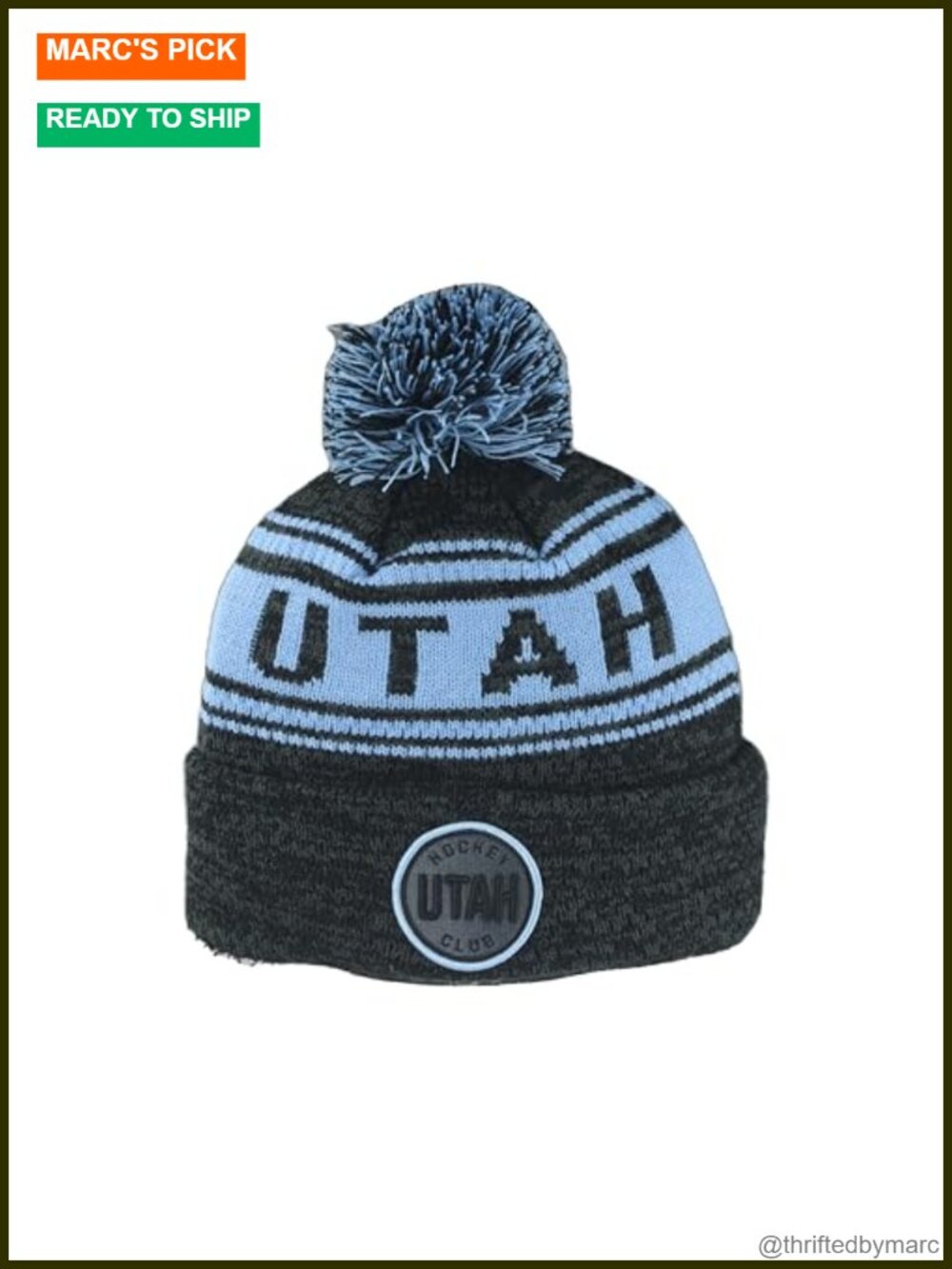 NHL Officially Licensed Utah Hockey Club Pom Beanie Knit Hat